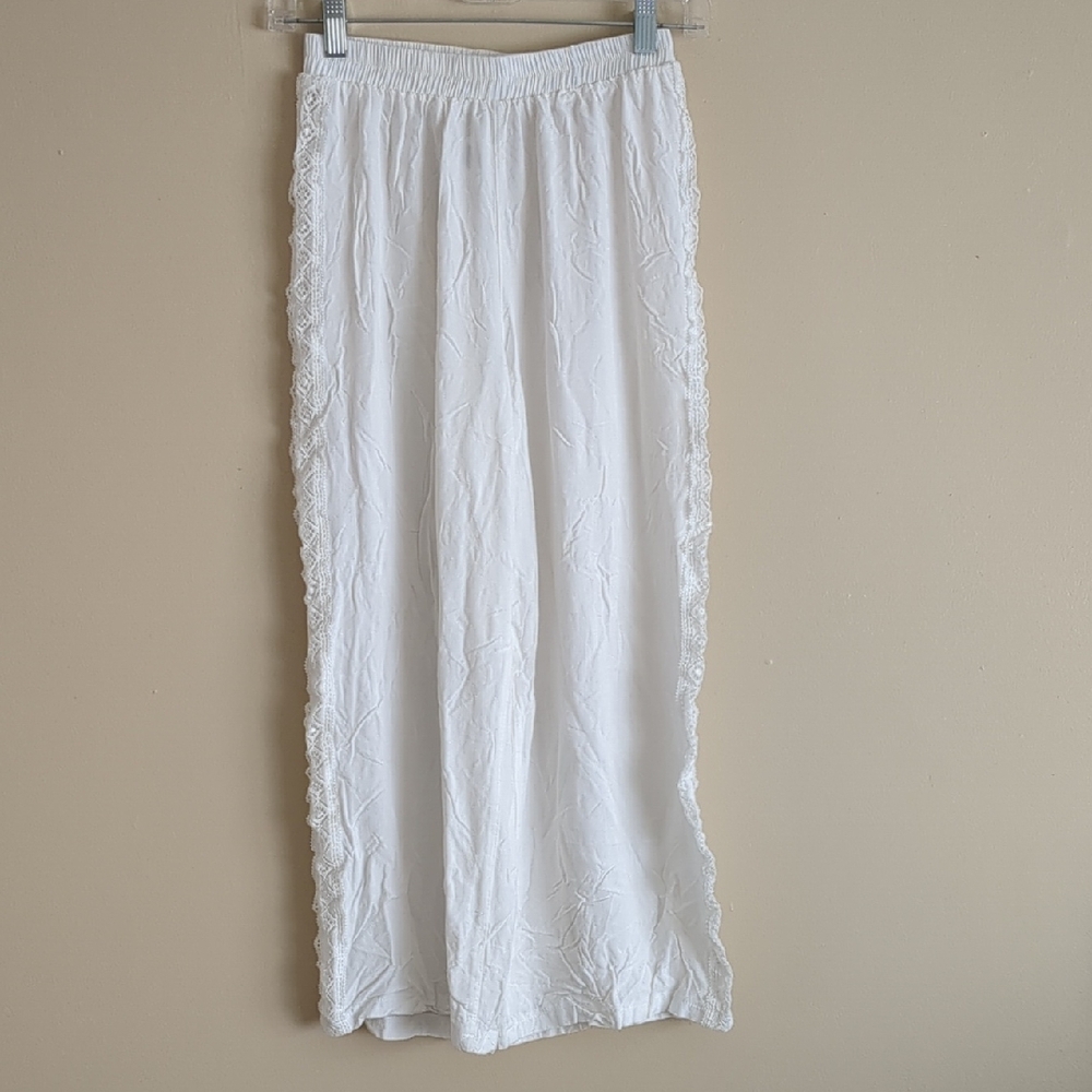 XS Shein Pull-On Pants With Side Trim Beach Swim Coverup Pool